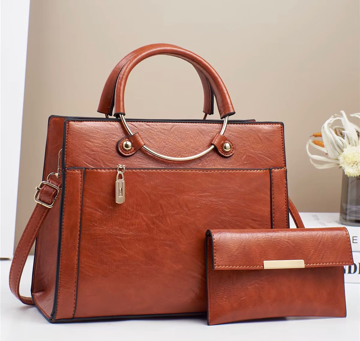 Sac Milano – Sac à main élégant avec portefeuille assorti