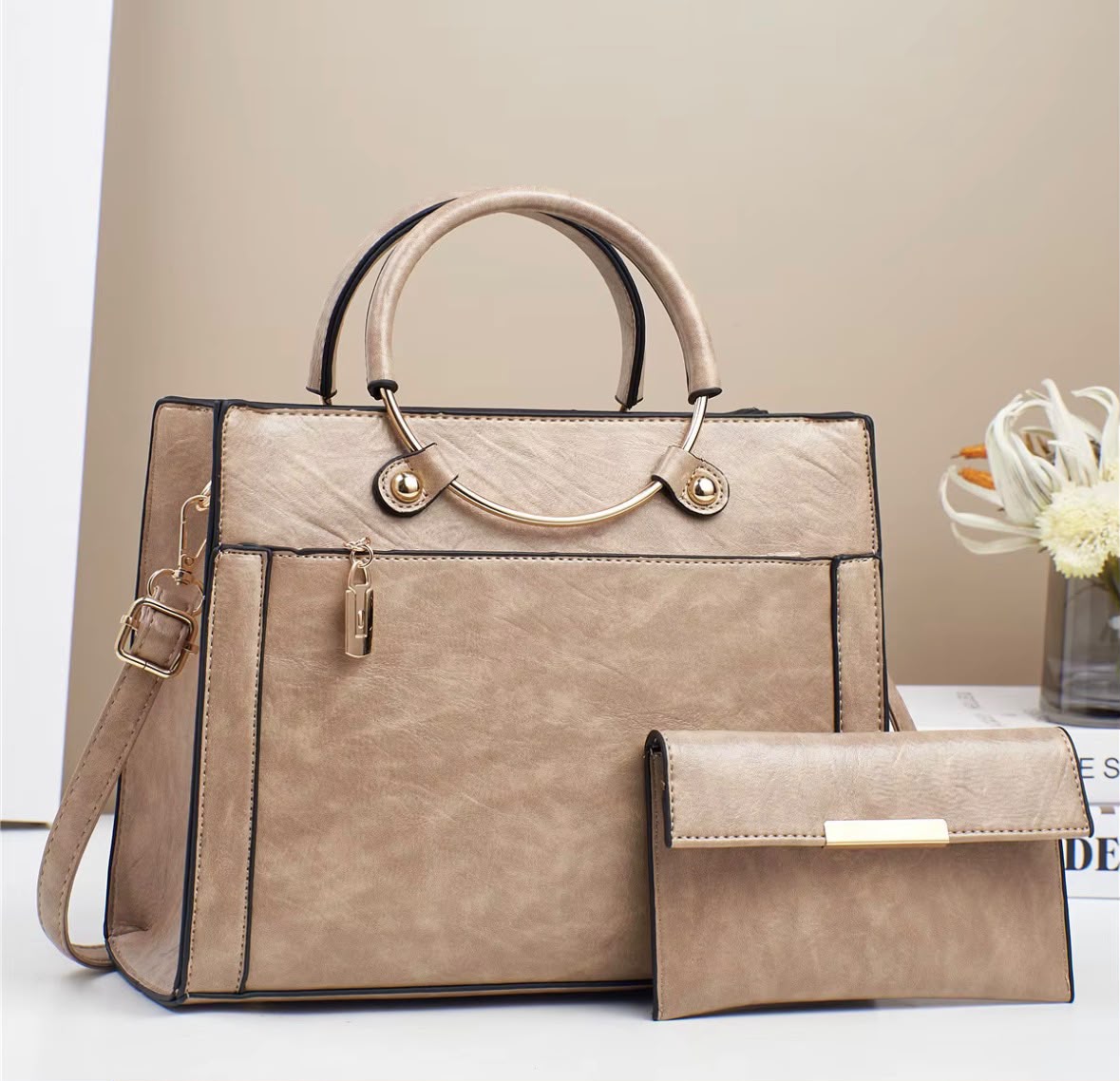 Sac Milano – Sac à main élégant avec portefeuille assorti